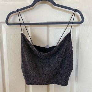 Sparkly cropped top